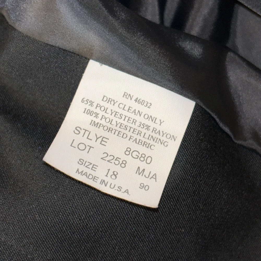 Southern Lady‎ Black Jacket Women’s 18, Long Sleeve